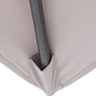 Ombrelone Alumínio e Poliéster Lateral Quadrado Aura Taupe 264x285x285cm Naterial