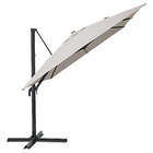 Ombrelone Alumínio e Poliéster Lateral Retangular Aura Taupe 275x280x385cm Naterial