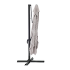 Ombrelone Alumínio e Poliéster Lateral Retangular Aura Taupe 275x280x385cm Naterial