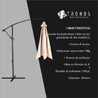 Ombrelone Lateral Azul 3 Metros Tronos