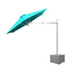 Ombrelone Lateral Azul Turquesa - 2,70m De Diâmetro - Em Alum