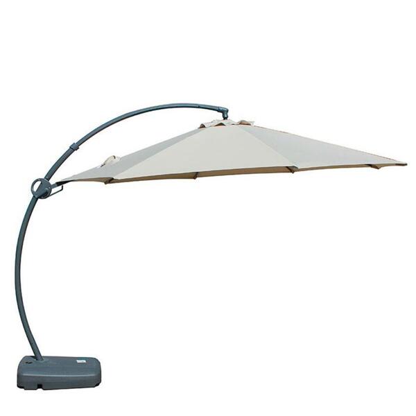 Ombrelone Lateral Barbados Rivatti 350 Cm Em Alumínio Com Bas