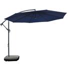 Ombrelone Lateral Com Base 2 Rodinhas Hdpe Bahamas Rivatti 30