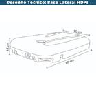 Ombrelone Lateral Com Base 2 Rodinhas Hdpe Bahamas Rivatti 30