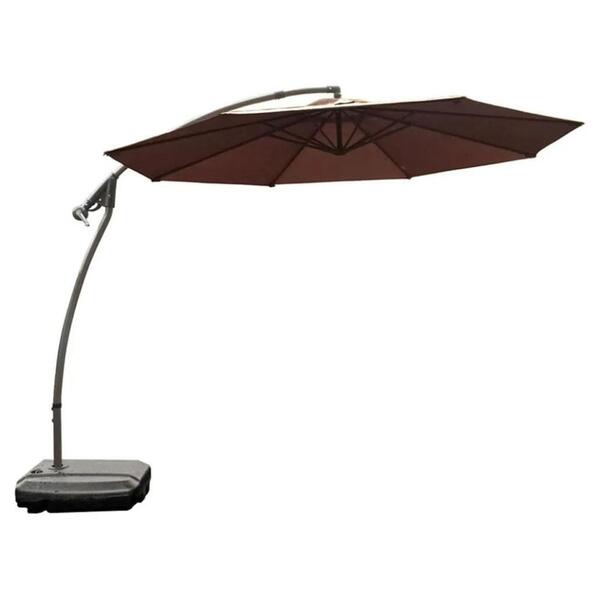 Ombrelone Lateral Com Base 2 Rodinhas Hdpe Saba Rivatti 300 C