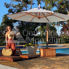 Ombrelone Lateral Giratório 3m Redondo Monadim Monabela Marr