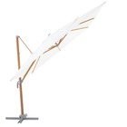 Ombrelone Lateral Não Articulável 2,64x2,86x2,86m Poliéster Branco Agora Naterial