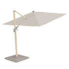 Ombrelone Alumínio e Poliéster Lateral Quadrado com LED Sonora Branco 258x290x290cm Naterial