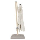 Ombrelone Alumínio e Poliéster Lateral Quadrado com LED Sonora Branco 258x290x290cm Naterial