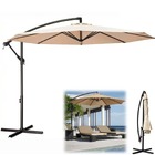 Ombrelone Lateral Suspenso 3m Guarda Sol Piscina Jardim Kauai