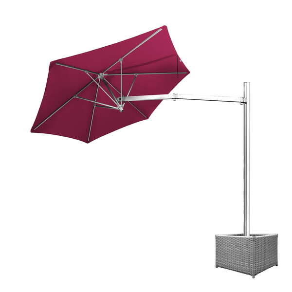 Ombrelone Lateral Vinho - 2,70m De Diâmetro - Em Alumínio - B