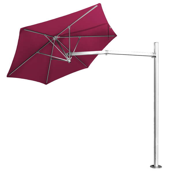 Ombrelone Lateral Vinho - 3,00m De Diâmetro - Em Alumínio - P