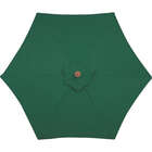 Ombrelone Redondo Em Madeira E Poliéster Verde Sem Base 2,7 M