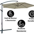 Ombrelone Suspenso 3,00m  Branco