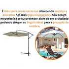 Ombrelone Suspenso 3,00m  Branco