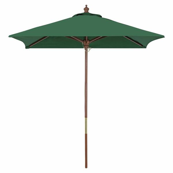 Ombrelone Tramontina Em Madeira E Poliéster Quadrado Verde 2m
