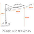 Ombrelone Trancoso - Cinza