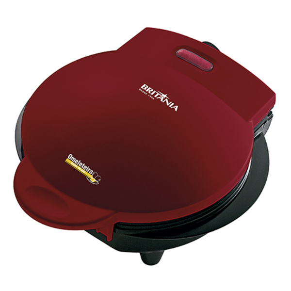 Omeleteira Duo Plus Vermelha Placas Antiaderentes Britânia 12