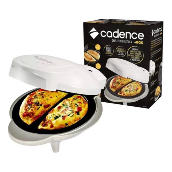 Ometeleira Cadence Gourmet Branca Antiaderente 1000w 220v