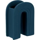 Opala Vaso Decorativo Enfeite 18x14x7cm Cerâmica Azul