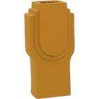 Opala Vaso Decorativo Enfeite 25x13x9cm Cerâmica Amarelo