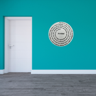 Oração Pai Nosso Mandala Redondo 30 Cm Branco