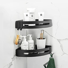 Organizador 4 Prateleiras Com Ganchos Suporte Porta Toalha Sh