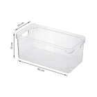 Organizador  de Plástico Clear 30x15x13 cm Translúcido OU