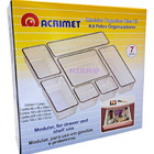 Organizador Acrílico Para Gaveta Kit Com 7 Pecas Cristal