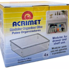Organizador Acrílico Para Gaveta - Tamanhos 16x16x5,5cm
