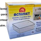 Organizador Acrílico Para Gaveta - Tamanhos 16x16x5,5cm