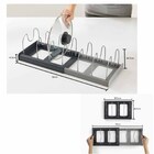 Organizador Ajustavel Tampa Panela Pote Louça Regulavel Gavet