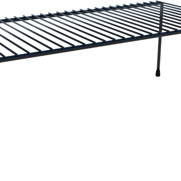 Organizador Aramado Armário Cozinha Prateleira 42cm Preto