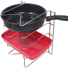 Organizador Armário De Cozinha Porta Tampas Travessas Frigide