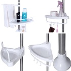 Organizador Banheiro Prateleira Ajustavel Suporte Cantoneira