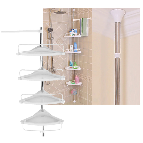 Organizador Banheiro Suporte Prateleira Cantoneira Toalheiro