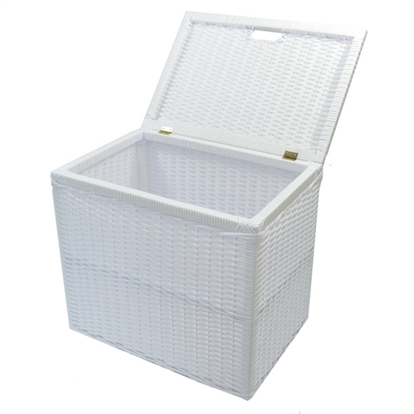 Organizador Branco De Brinquedo Cesto Roupa Suja Design