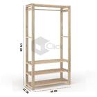 Organizador C/ 3 Prateleiras Estante Cabideiro Moderno