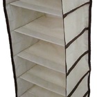 Organizador Cabideiro Vertical Organibox  De 92x30x28cm Bege