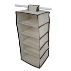 Organizador Cabideiro Vertical Organibox  De 92x30x28cm Bege