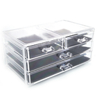 Organizador Caixa Acrílico Maquiagem Joias 4 Gavetas