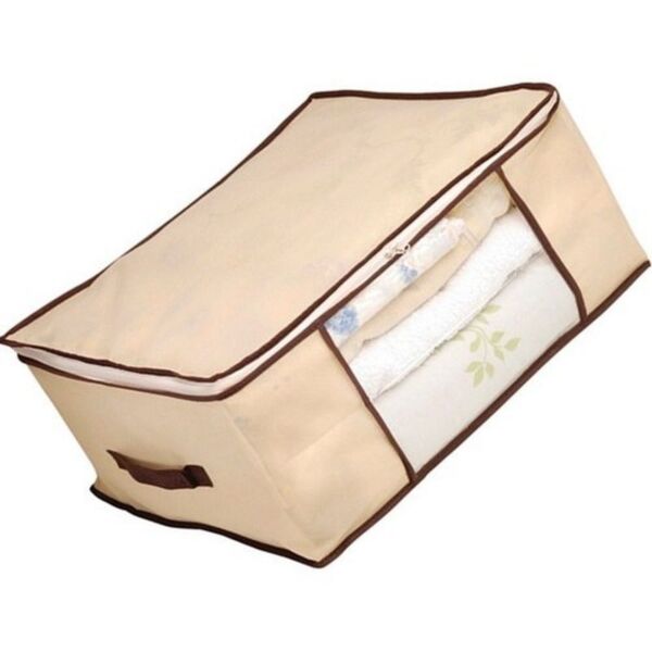 Organizador Caixa Closet Roupa Cama Edredom Toalha 80x45x15