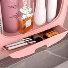 Organizador Caixa Maquiagem Cosméticos Para Parede Rosa