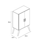 Organizador Cali Duas Portas Off White – Carmolar Móveis