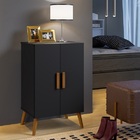 Organizador Cali Duas Portas Preto – Carmolar Móveis