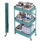 Organizador Carrinho 3 Andares Rack Casa Quarto Cozinha Salao