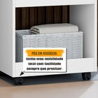 Organizador Carrinho Multiuso 3 Prateleiras Com Rodízios Jade