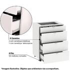 Organizador Carrinho Para Maquiagem Verona - Branco