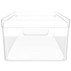 Organizador Clear Caixa Organizadora Plástica Empilhável 37x2