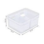 Organizador de Plástico Clear Fresh 2,2L com 2 Cestos Martiplast